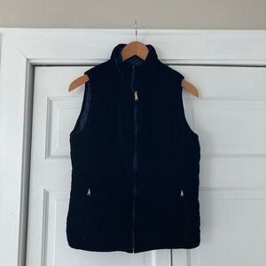 Ralph Lauren | Deep Navy Reversible Puffer Vest with Gold Accents